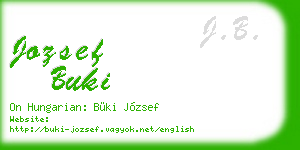 jozsef buki business card